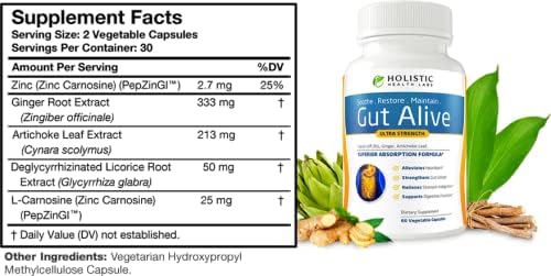 Holistic Health Labs Gut Alive – Digestive Support, 60 Capsules