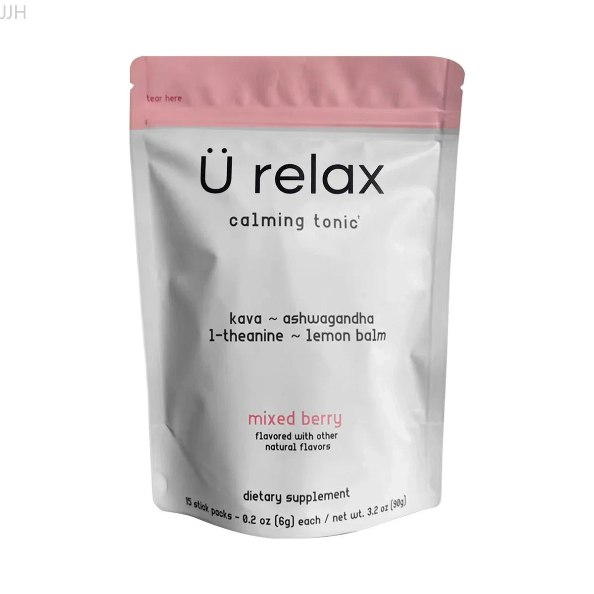 U Relax Calming Tonic Mixed Berry Flavor -15 Packets Relaxation Drink Supplement