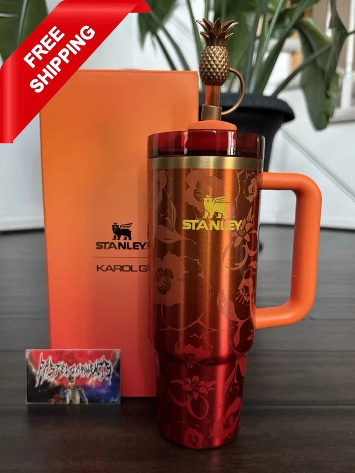 Stanley x KAROL G 40oz Quencher H2.0 FlowState Tumbler Cup New-Free Shiping-