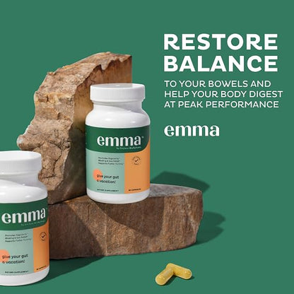 Emma Gut Health – Digestive Support & Probiotic Supplement, 60 Capsules