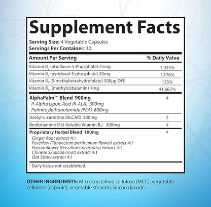 SciatiEase Sciatic Nerve Health Support Supplement, 120 Capsules