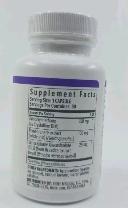 Biote Nutraceutical - DIM SGS+, Hormone + Detox - 60 Capsules