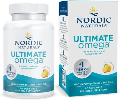 Nordic Naturals Ultimate Omega Lemon 1280mg Softgels - 120 Count