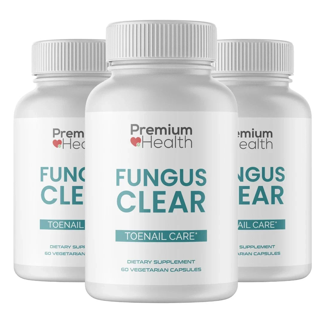 3 Bottles FUNGUS CLEAR Premium Health Toenail Treatment Eliminator 60 Capsules