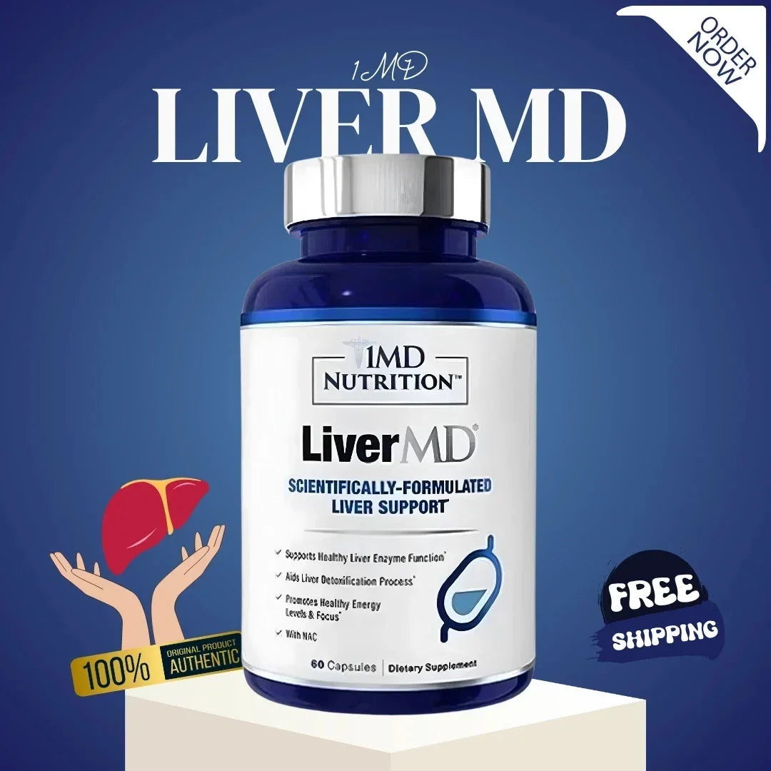 1MD LiverMD Liver Repair Support Supplement New Sealed 60 Capsules