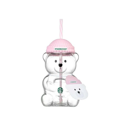 Starbucks Korea 2026 BabyPink Bearista Glass Cold Cup 591ml
