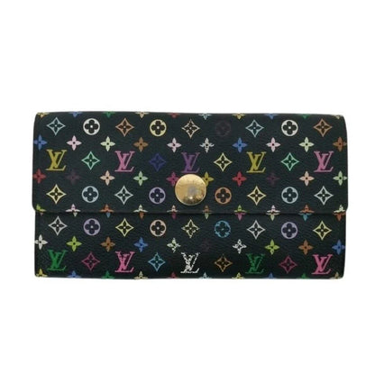 LOUIS VUITTON Portefeuille Sarah Long Wallet M93533 Black Monogram Multicolore