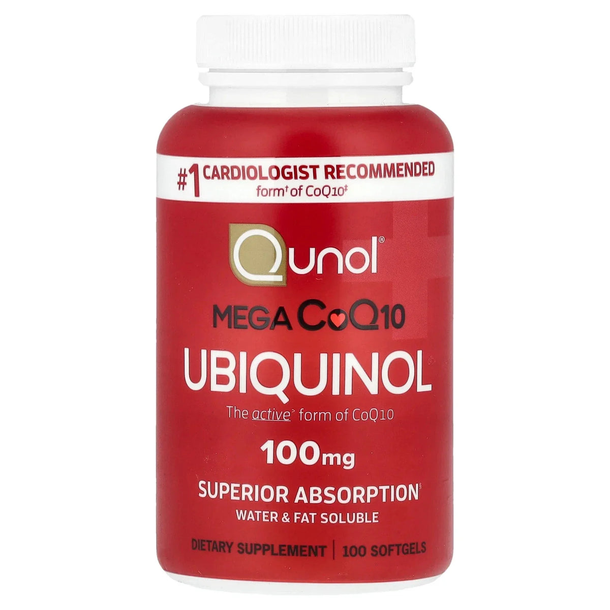 Mega CoQ10 Ubiquinol, 100 mg, 100 Softgels