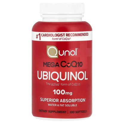 Mega CoQ10 Ubiquinol, 100 mg, 100 Softgels
