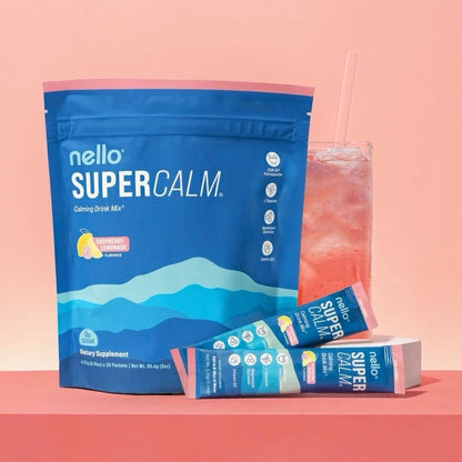 Nello Supercalm Drink Mix – Raspberry Lemonade, 20 Count
