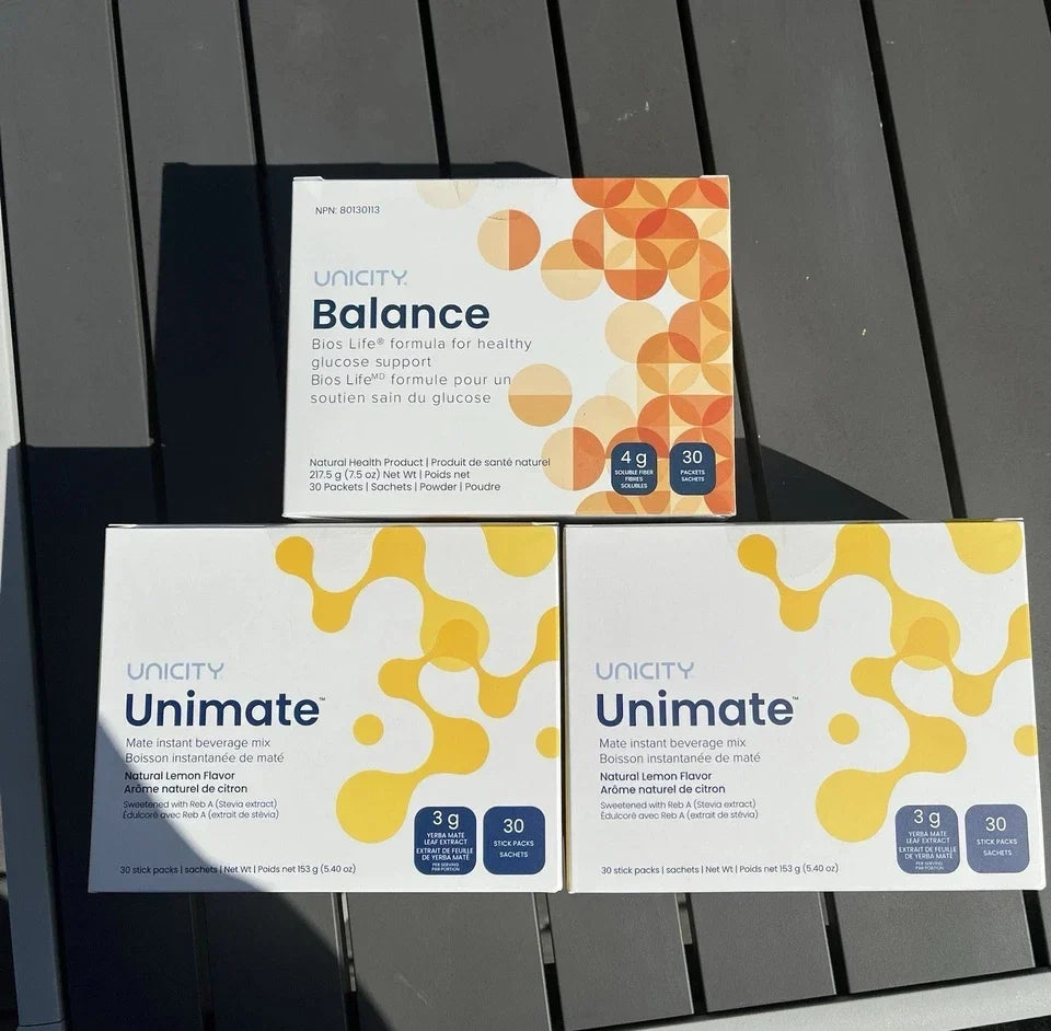 Unicity Feel Great BALANCE 30ct, LEMON 30ct & Lemon 30ct