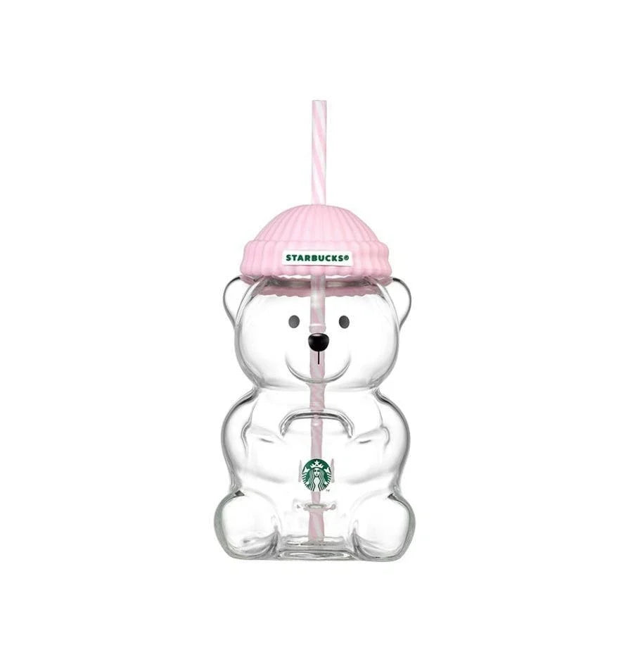 Starbucks Korea 2026 BabyPink Bearista Glass Cold Cup 591ml