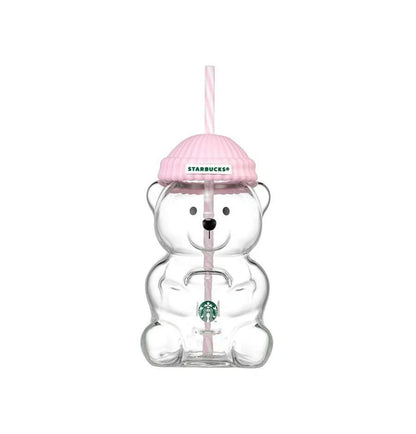 Starbucks Korea 2026 BabyPink Bearista Glass Cold Cup 591ml
