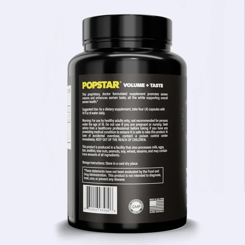 POPSTAR Semen Volume Supplement-Men's Semen Health & Fertility-Doctor Formulated