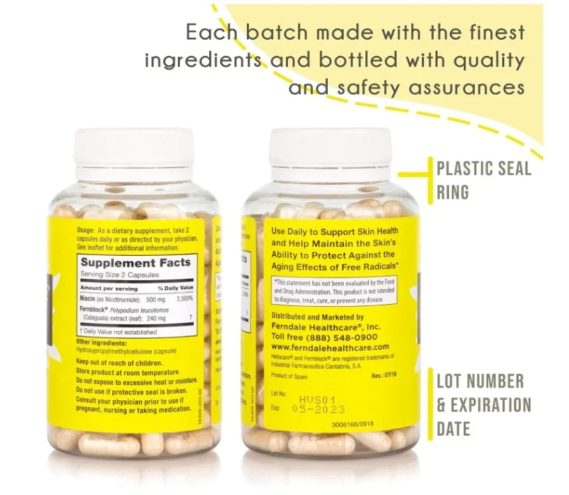 Heliocare Advanced Niacin B3 Supplement 120 Capsules – 240mg
