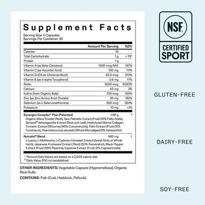 Nutrafol Women's Balance Hair Growth Supplements, Ages 45 and Up