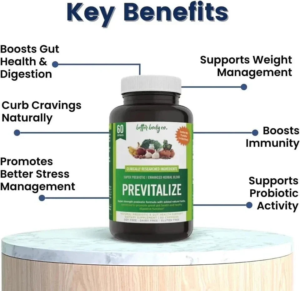 PREVITALIZE Probiotic Menopause Natural Weight Management 120 Caps