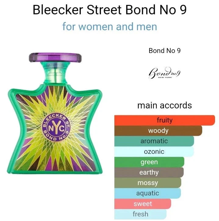 Bond No. 9 Bleecker Street 3.3o.z - 100mL EDP Unisex-Perfume 100% Authentic